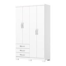 Guarda Roupa Caju 4 Portas Branco - Henn