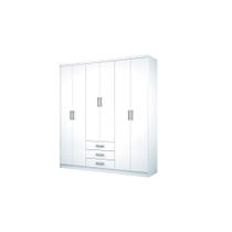 Guarda Roupa Caju 6 Portas de Abrir Branco - Henn