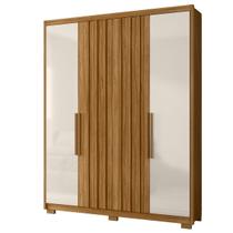 Guarda Roupa Califórnia 176cm 4 Portas Freijó Off White Moval