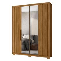 Guarda Roupa Califórnia 176cm com espelho 4 Portas Freijó Moval