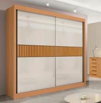 Guarda Roupa Cancun 2 Portas 100%MDF Ripado - DDoro Móveis Guarda Roupa Cancun 2 Portas 100%MDF Ripado - DDoro Móveis