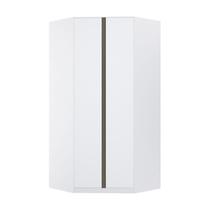 Guarda Roupa Canto 2 Portas 111,9cm Branco Com Branco Mat Guarda Roupa Canto 2 Portas 111,9cm Branco Com Branco Mat