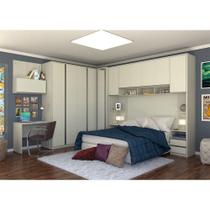 Guarda Roupa Canto Casal C/ Escrivaninha E Espelho Legno Cre