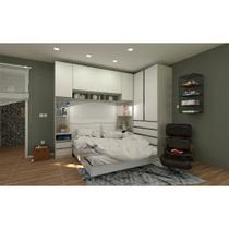 Guarda Roupa Canto Casal Legno Crema com Branco Mat Prime Luciane Móveis Guarda Roupa Canto Casal Legno Crema com Branco Mat Prime Luciane Móveis