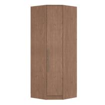 Guarda-Roupa Canto Oblíquo 1 Porta 100% MDF Requinte+ Marrom/Macadâmia Guarda-Roupa Canto Oblíquo 1 Porta 100% MDF Requinte+ Marrom/Macadâmia