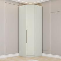 Guarda Roupa Canto Oblíquo Modulado 1 Porta Seletto Branco/Areia HP