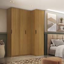 Guarda Roupa Canto Reto 4 Portas MDF Altezza Clean Belmax
