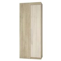 Guarda Roupa Canto Reto Modulado 1 Maleiro 2 Cabideiros 90cm Master Luciane Móveis