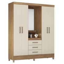Guarda Roupa Capelinha Pérsia 4 Portas com Espelho - Demóbile Guarda Roupa Capelinha Pérsia 4 Portas com Espelho - Demóbile