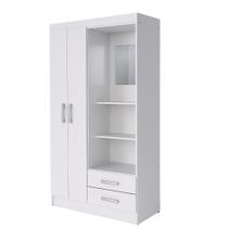 Guarda Roupa Capelinha Solteiro 2 Portas 2 Gavetas Premium