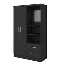 Guarda Roupa Capelinha Solteiro 2 Portas 2 Gavetas Premium