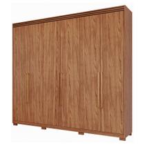 Guarda Roupa Carolina 6 Portas com Espelho Interno com Pés MDF