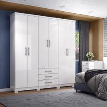 Guarda Roupa Casal 06 Portas 03 Gavetas City Henn Branco Guarda Roupa Casal 06 Portas 03 Gavetas City Henn Branco