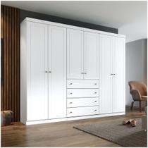 Guarda Roupa Casal 06 Portas 04 Gavetas Mississipi Henn Branco