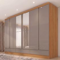 Guarda-Roupa Casal 06 Portas 100% MDF Imperial Marrom/Cinamomo/Avelã Guarda-Roupa Casal 06 Portas 100% MDF Imperial Marrom/Cinamomo/Avelã