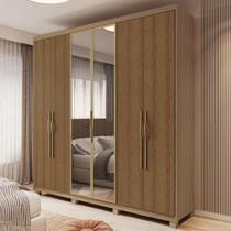 Guarda Roupa Casal 06 Portas com Espelho Belize