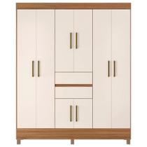 Guarda Roupa Casal 08 Portas 82060 Amendola Off White Demobile Amendola Off White