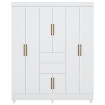 Guarda Roupa Casal 08 Portas 82060 Branco Demobile