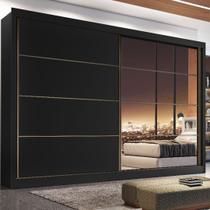 Guarda Roupa Casal 1 Porta Com Espelho Sevilha - Made Marcs