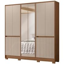 Guarda Roupa Casal 10 P Espelho 216 Cm Alasca Carvalho Fendi Moval Guarda Roupa Casal 10 P Espelho 216 Cm Alasca Carvalho Fendi Moval