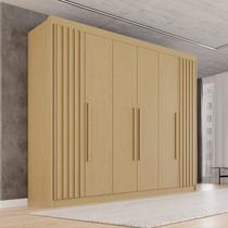 Guarda-Roupa Casal 100% MDF 6 Portas 6 Gavetas Granada Premium Marrom/Jequitiba Guarda-Roupa Casal 100% MDF 6 Portas 6 Gavetas Granada Premium Marrom/Jequitiba