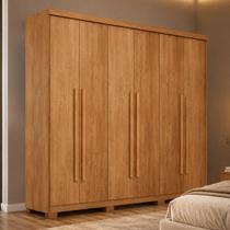 Guarda-roupa Casal 100% MDF 6 Portas e 2 Gavetas com Pés 180cm Multimóveis CR35518 Guarda-roupa Casal 100% MDF 6 Portas e 2 Gavetas com Pés 180cm Multimóveis CR35518