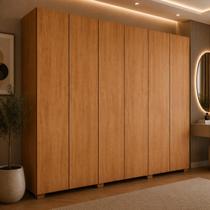 Guarda-roupa Casal 100% MDF 6 Portas e 6 Gavetas com Pés 273cm Multimóveis CR35533 Guarda-roupa Casal 100% MDF 6 Portas e 6 Gavetas com Pés 273cm Multimóveis CR35533