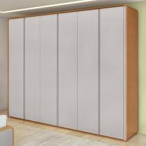 Guarda-Roupa Casal 100% MDF 6 Pts Easy Like Amendoa Clean/Off White - Grupo Lopas