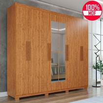 Guarda-roupa Casal 100% Mdf 8 Portas E 4 Gavetas Heros Com Espelho- Tudo De Móveis Cinamomo/off Guarda-roupa Casal 100% Mdf 8 Portas E 4 Gavetas Heros Com Espelho- Tudo De Móveis Cinamomo/off