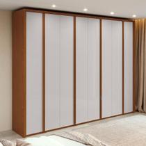 Guarda-roupa Casal 100% Mdf 8 Portas Easy Glow Frassino