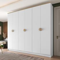 Guarda-Roupa Casal 100% Mdf Bp 6 Portas 4 Gavetas Asti