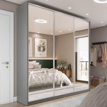 Guarda-roupa Casal 100% Mdf Bp com 3 Portas Espelho Zermatt