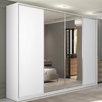 Guarda Roupa Casal 100% MDF BP com 4 Portas e 2 Espelhos Zermatt