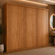 Guarda-roupa Casal 100% MDF com 3 Portas de Correr e 2 Gavetas 182cm Multimóveis CR35534 Guarda-roupa Casal 100% MDF com 3 Portas de Correr e 2 Gavetas 182cm Multimóveis CR35534