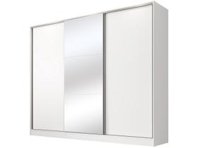Guarda Roupa Casal 100% MDF com Espelho 3 Portas de Correr Royale Madesa