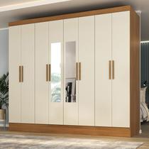 Guarda-roupa Casal 100% MDF com Espelho 8 Portas 4 Gavetas Jatobá Yescasa