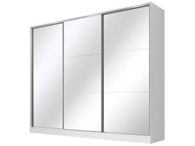 Guarda Roupa Casal 100% MDF com Espelho Madesa Royale 3 Portas de Correr