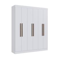 Guarda Roupa Casal 100% Mdf New York 21706 6 Portas 2 Gavetas
