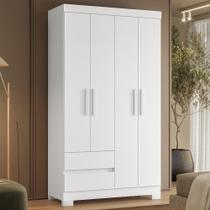 Guarda Roupa Casal 103cm 4 Portas Lipion Flex Branco/Titanium/Rosa/Azul A02 - Mpozenato Guarda Roupa Casal 103cm 4 Portas Lipion Flex Branco/Titanium/Rosa/Azul A02 - Mpozenato
