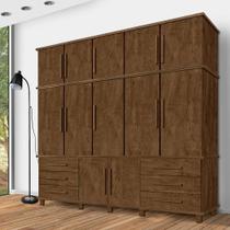 Guarda Roupa Casal 12 Portas 6 Gavetas Triplex Malbec