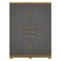 Guarda Roupa Casal 151 cm 6 Portas 3G 10020 Nature Alasca VLR