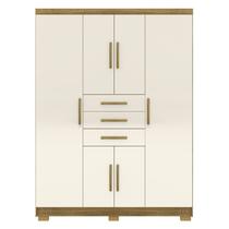 Guarda Roupa Casal 151 cm 6 Portas 3G 10020 Nature Champanhe VLR Guarda Roupa Casal 151 cm 6 Portas 3G 10020 Nature Champanhe VLR