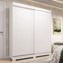 Guarda Roupa Casal 160cm 2 Portas de Correr 100% MDF Boldina Espresso Móveis Guarda Roupa Casal 160cm 2 Portas de Correr 100% MDF Boldina Espresso Móveis