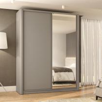 Guarda Roupa Casal 190cm com Laterais Curvas e Espelho Guarda Roupa Casal 190cm com Laterais Curvas e Espelho
