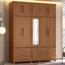 Guarda Roupa Casal 192cm 11 Portas com Espelho Tóquio Jatobá S01 - Mpozenato Guarda Roupa Casal 192cm 11 Portas com Espelho Tóquio Jatobá S01 - Mpozenato