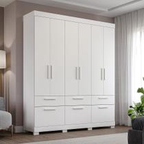 Guarda-roupa Casal 192cm 7 Portas 5 Gavetas 100% Mdf Coimbra Espresso Móveis