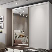 Guarda Roupa Casal 2 Portas 1 com Espelho 2,07 m MDF Inovatto Belmax