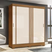 Guarda Roupa Casal 2 Portas 2 Gavetas B353 Briz Nature Com Off White Ou Nature Com Cinza