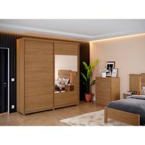 Guarda Roupa Casal 2 Portas 4 Gavetas 100% MDF Vilage