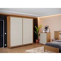 Guarda Roupa Casal 2 Portas 4 Gavetas 100% MDF Vilage